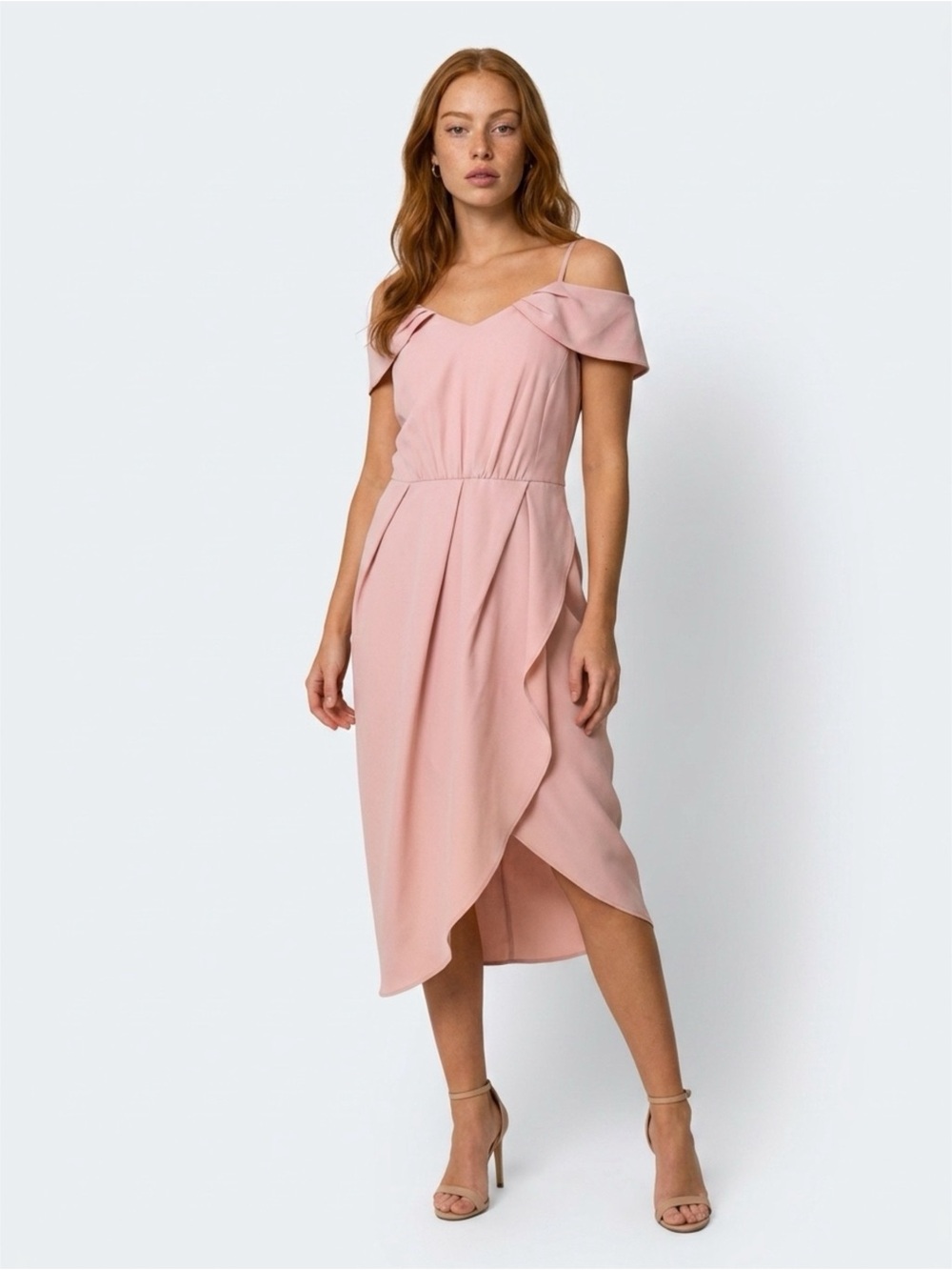 PS The Label Pink Soul Glitch High-Low Cocktail Dress NWT Size M
